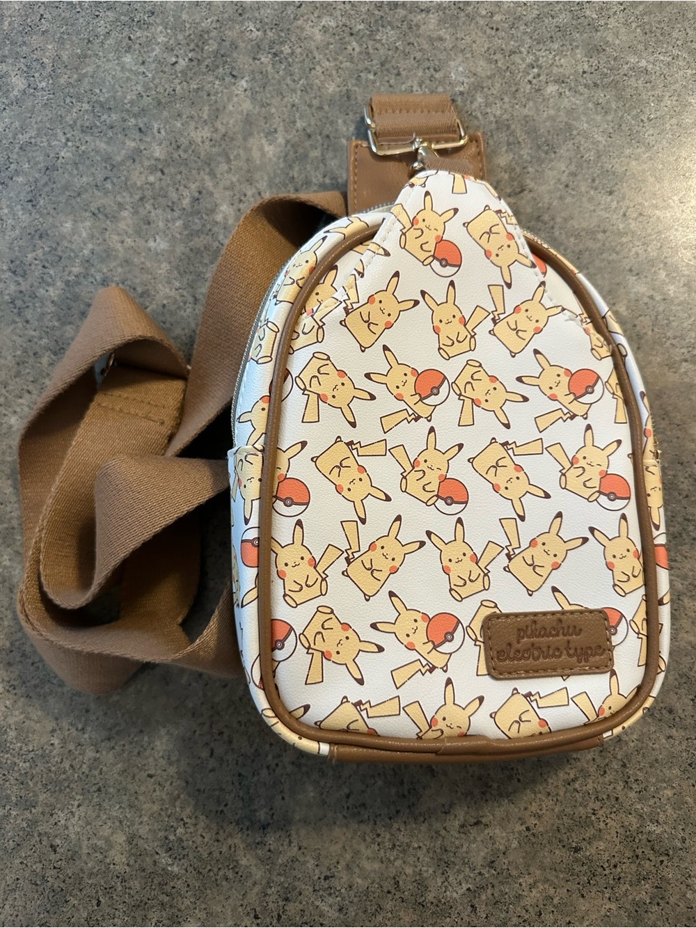 Pokemon Pikachu Electric Type Sling Bag Crossbody Backpack All Over Print